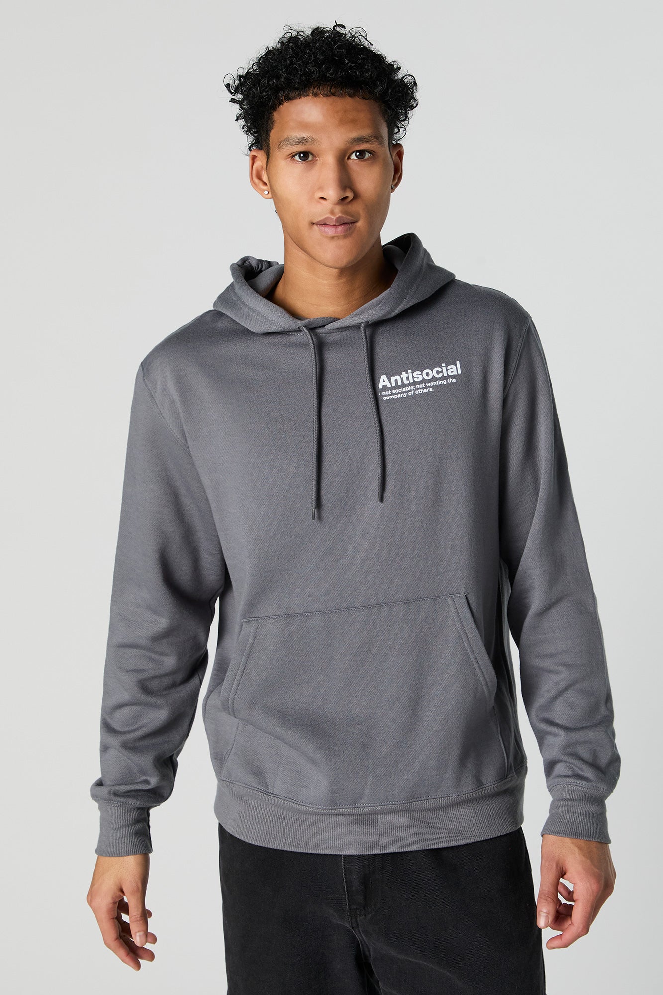 Antisocial Graphic Fleece Hoodie