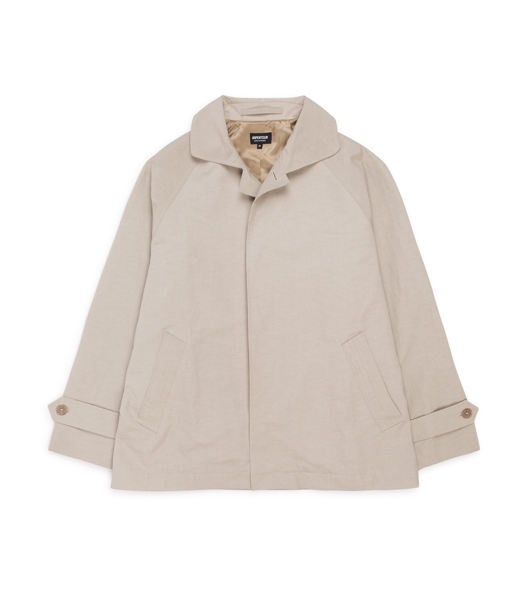 Arpenteur Cotton Nylon Linen Utile Coat: Sand