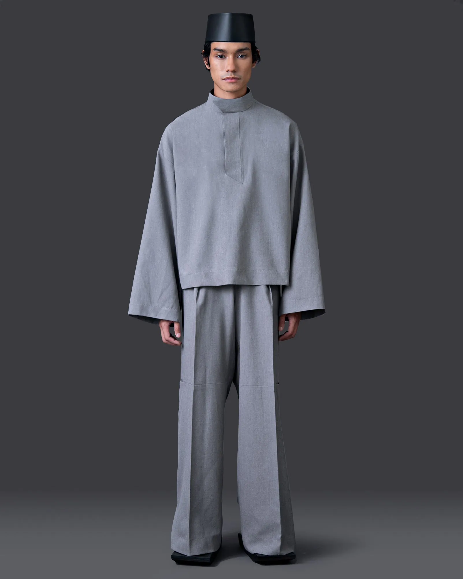 Baju Cekak Keris (Grey)