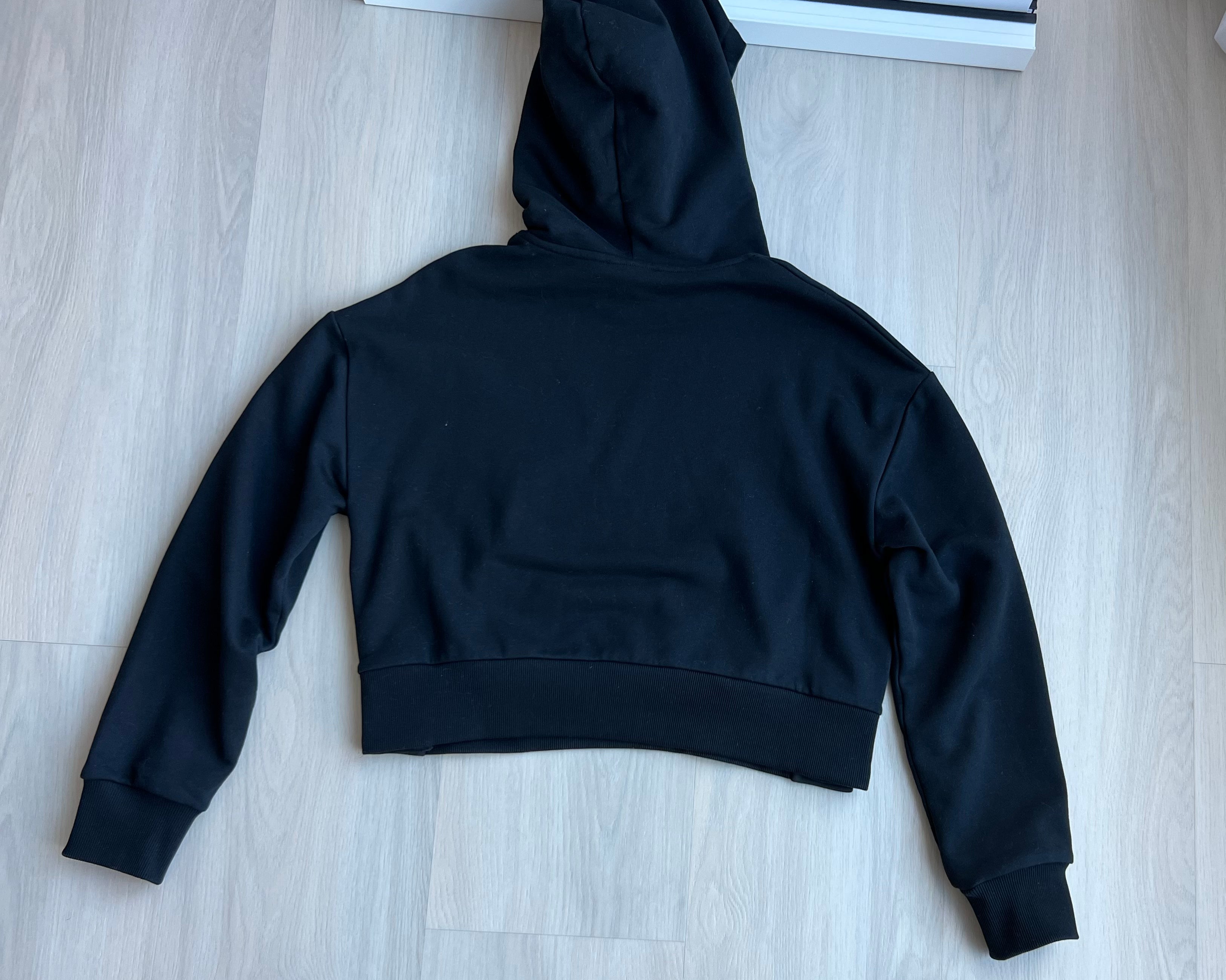 Balmain Cropped Logo Hoodie