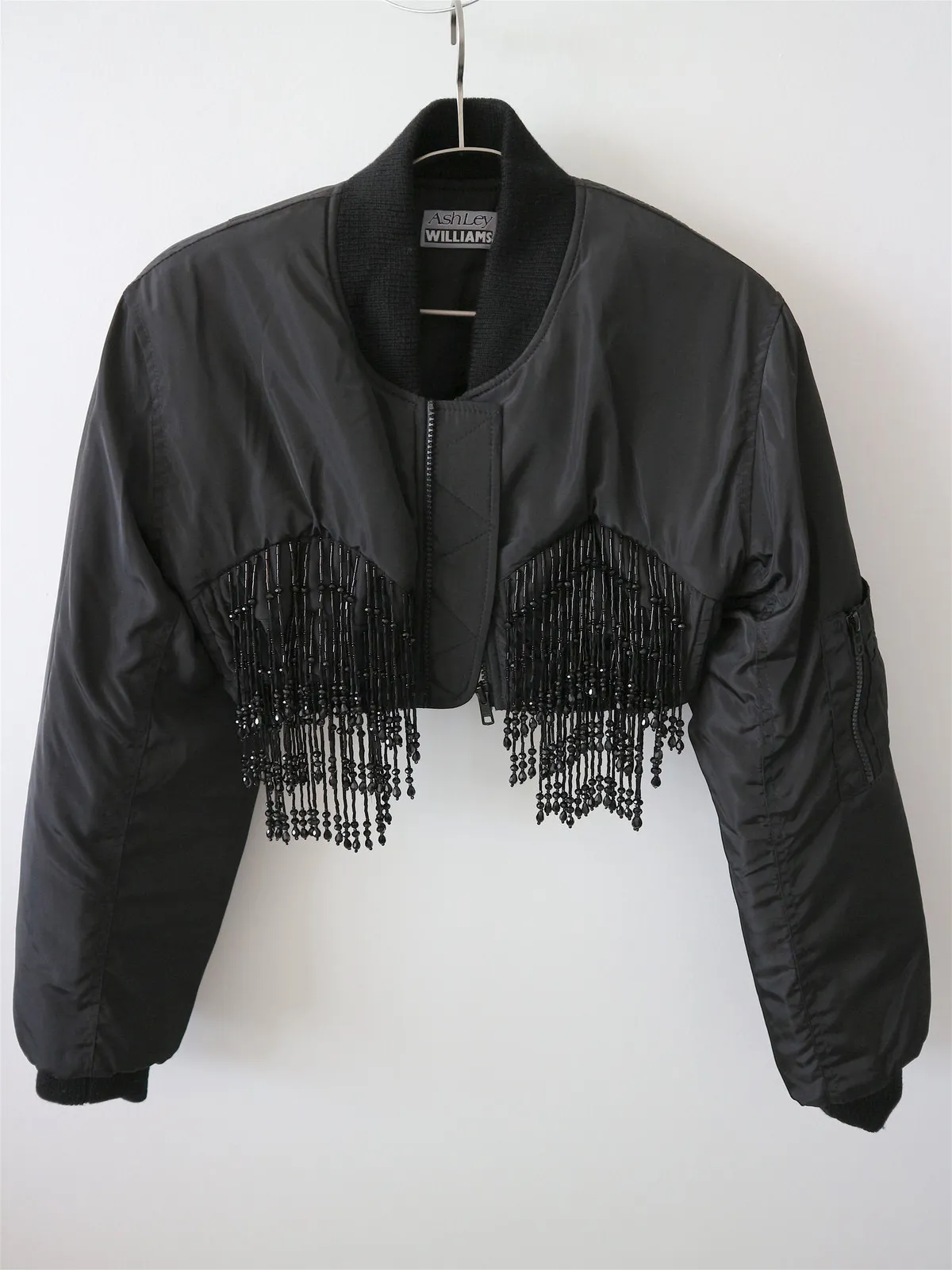 Beaded Bomber Jacket