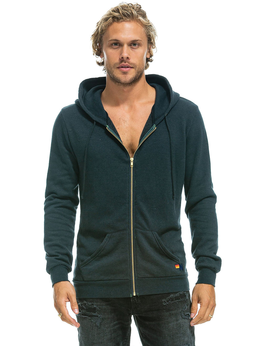 Bolt Zip Hoodie - Charcoal