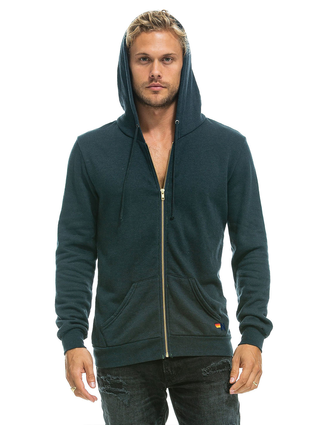 Bolt Zip Hoodie - Charcoal