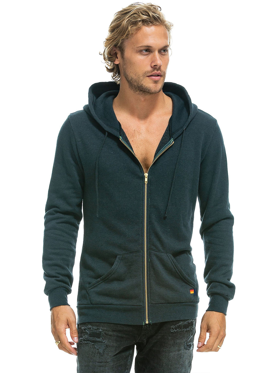 Bolt Zip Hoodie - Charcoal