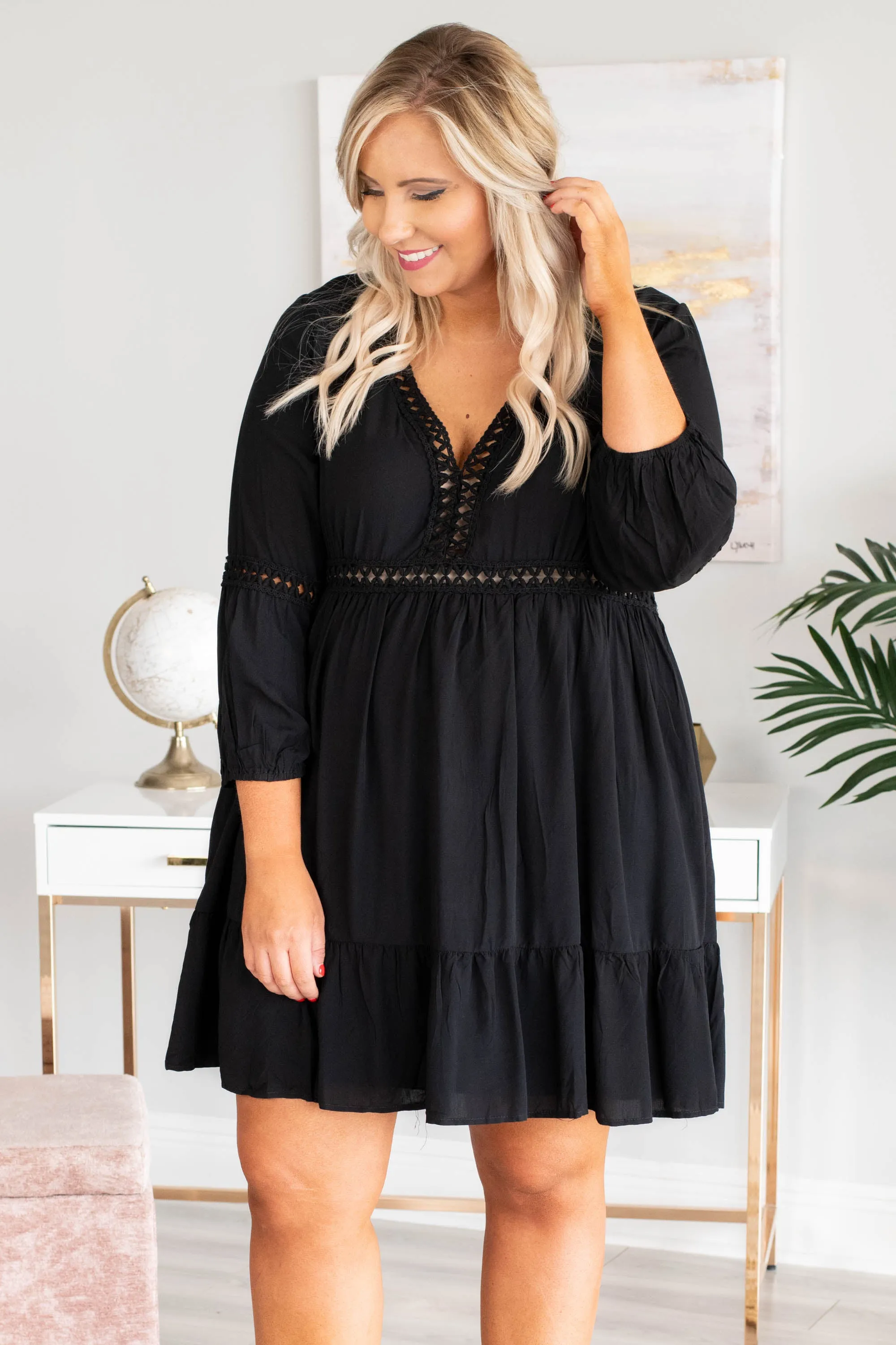 Brighten My Day Dress, Black