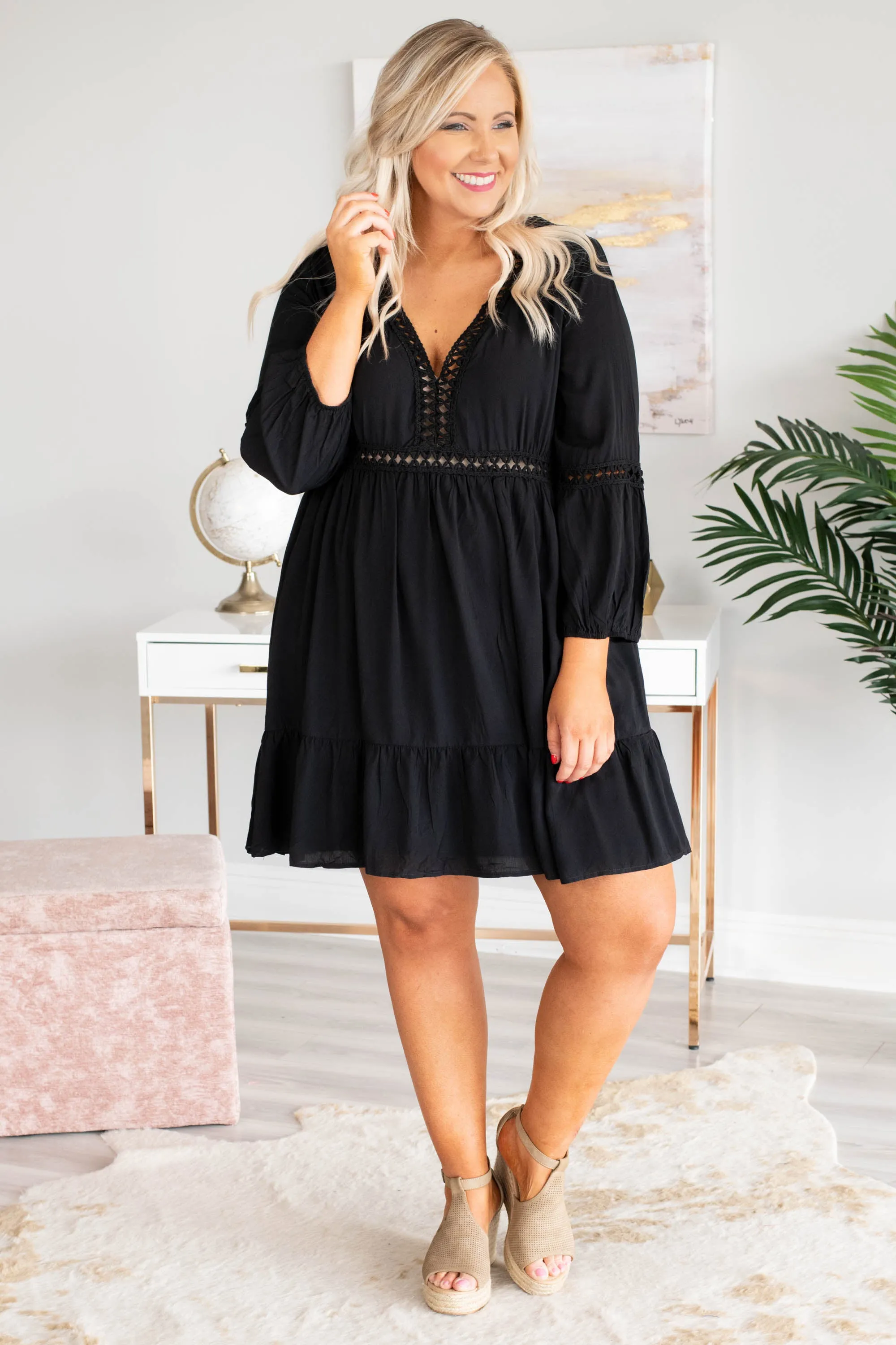 Brighten My Day Dress, Black