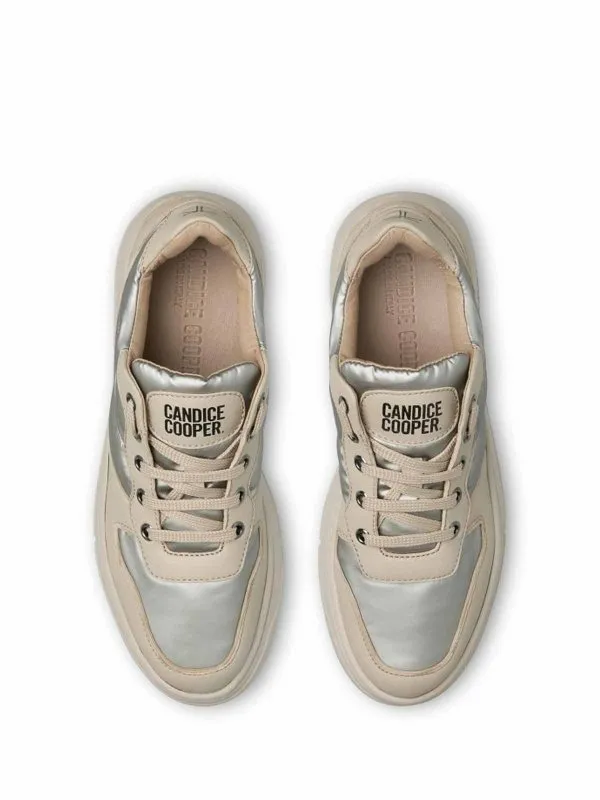 Candice Cooper Sneaker In Nappa And Down Fabric