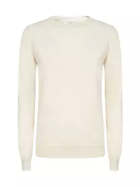 Cashmere sweater with monili