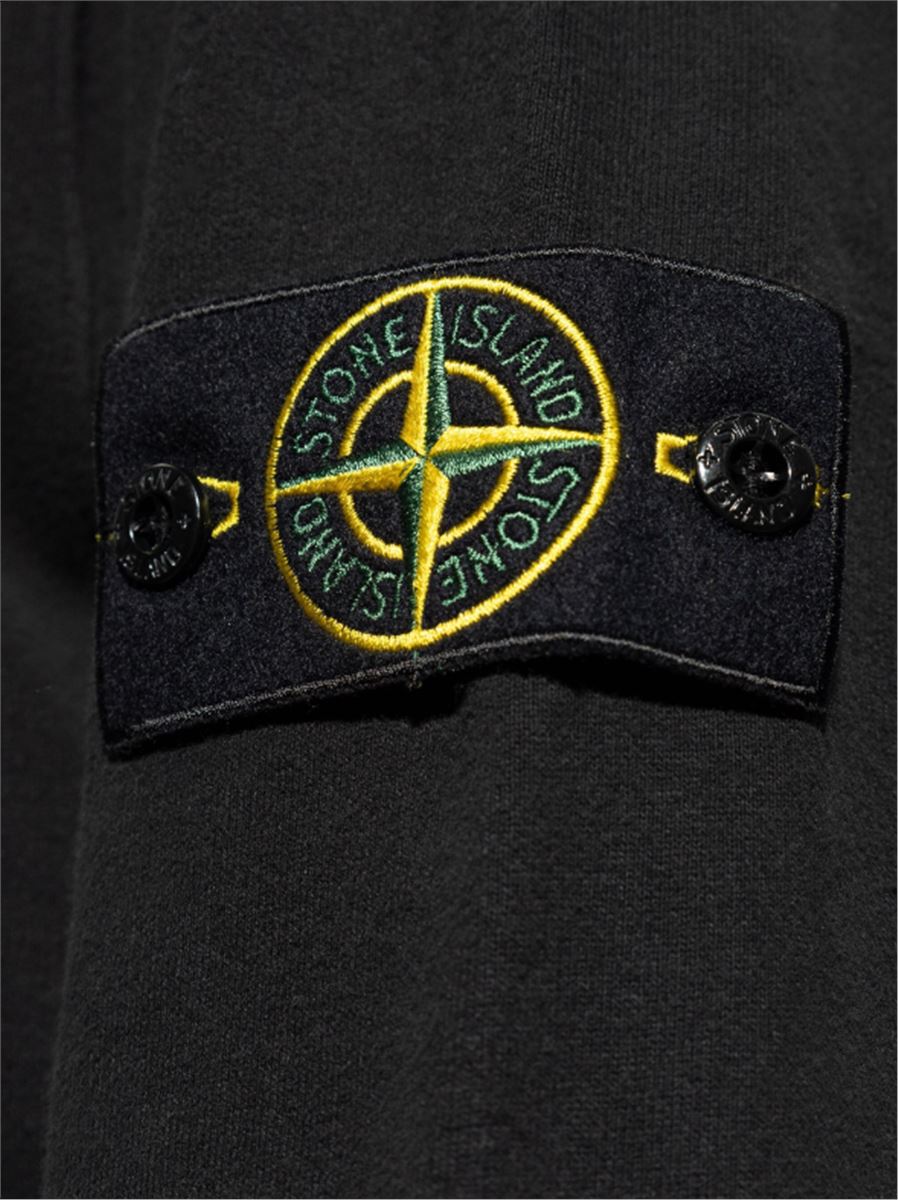 COMPASS-BADGE COTTON HOODIE