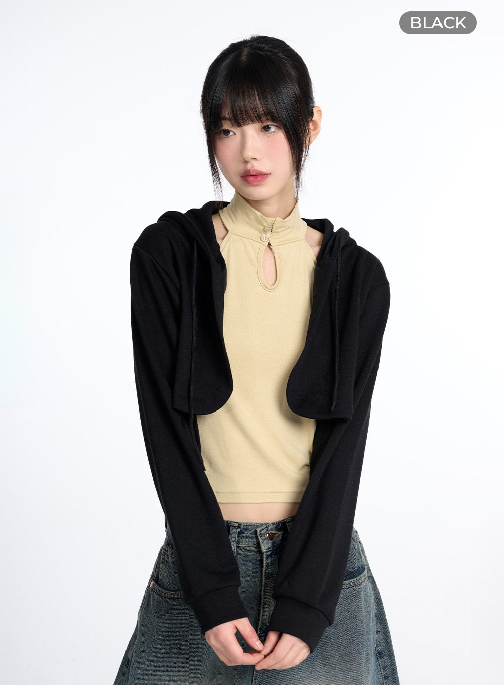 Cotton Hoodie Bolero CM415