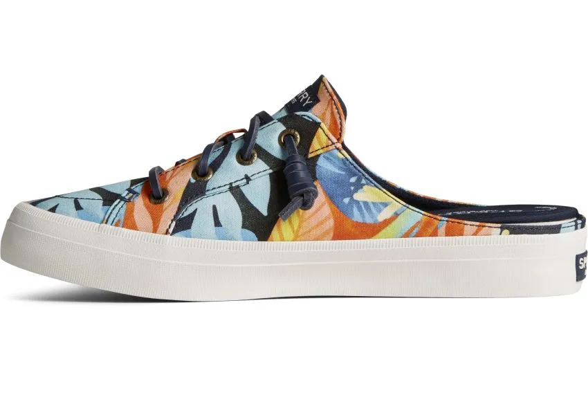 Crest Vibe Coral Floral Navy Multicolour Mule Sneaker 