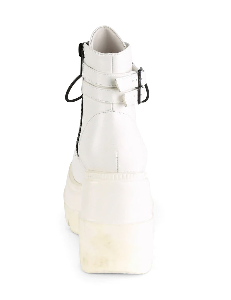 DEMONIA SHAKER-52 - WHITE VEGAN LEATHER  PRE ORDER 