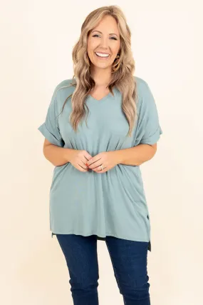 Dressing For Me Top, Dusty Mint