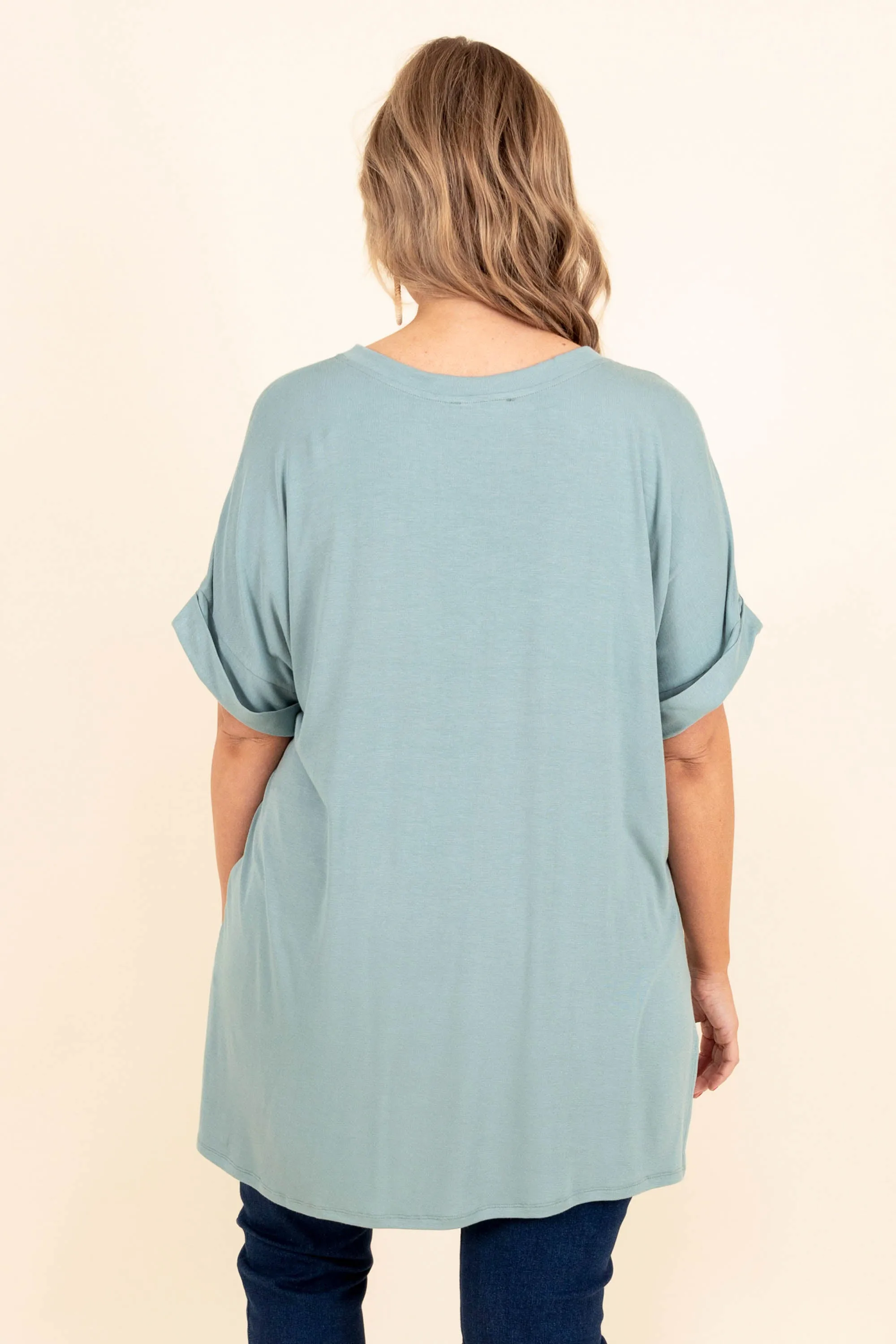 Dressing For Me Top, Dusty Mint