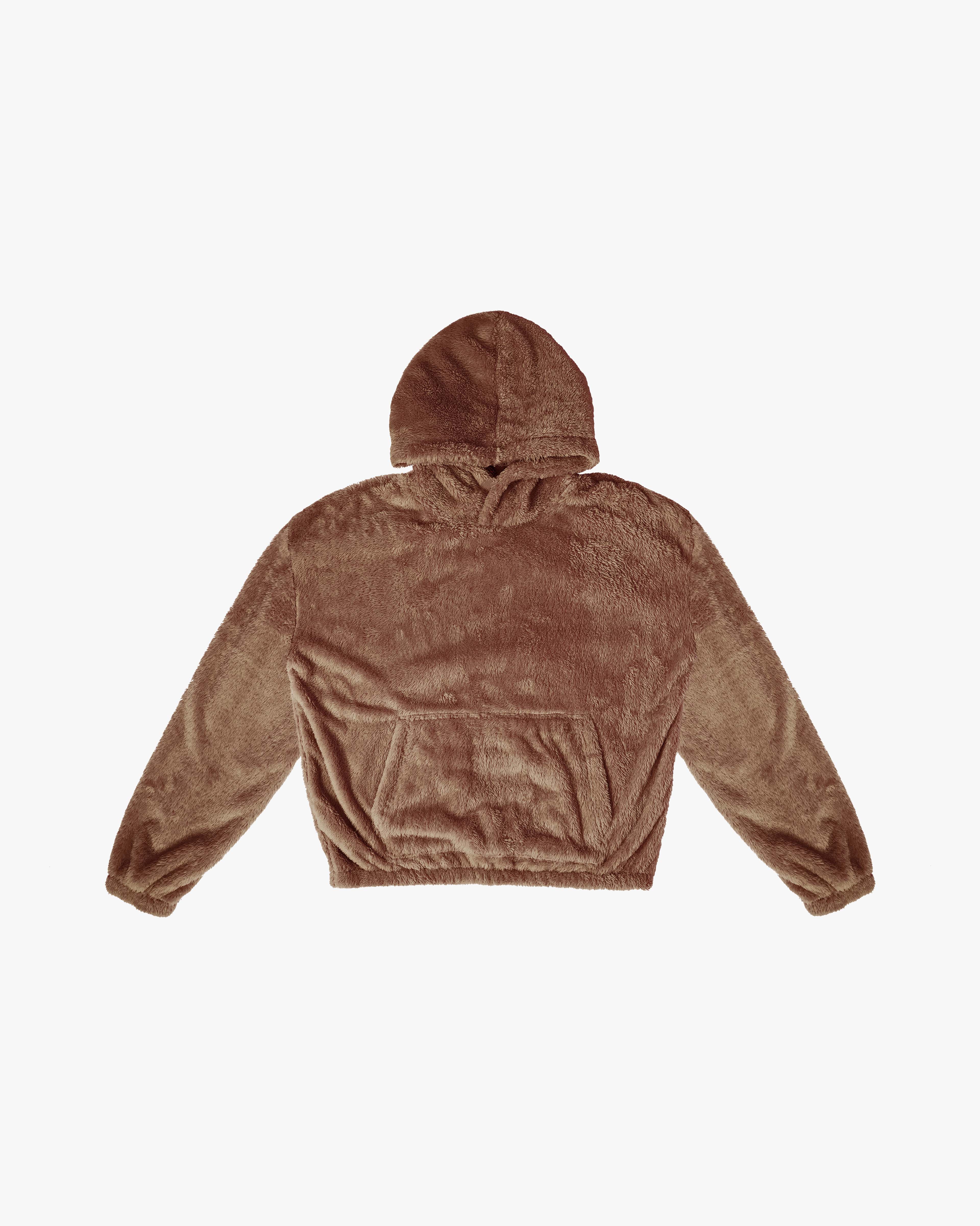 EPTM FUZZY HOODIE-BROWN