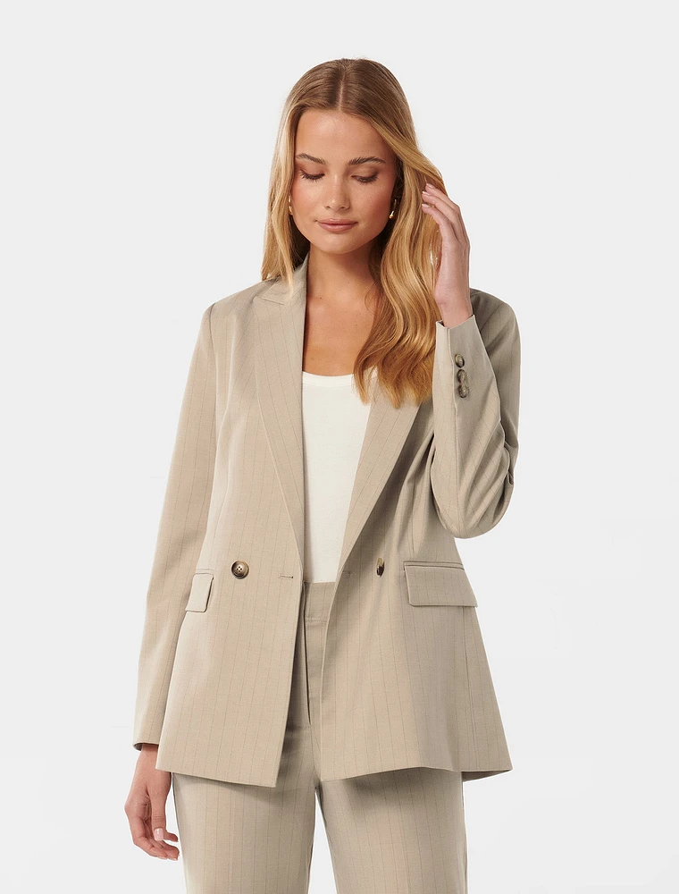 EverNew Charli Double-Breasted Blazer