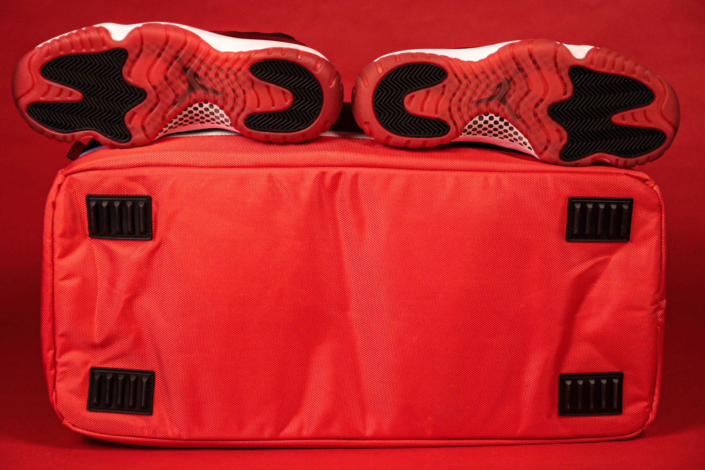 Flight Pack Sneaker Duffle Bag To Match Bred 11s | Sneaker Duffel Travel Bag