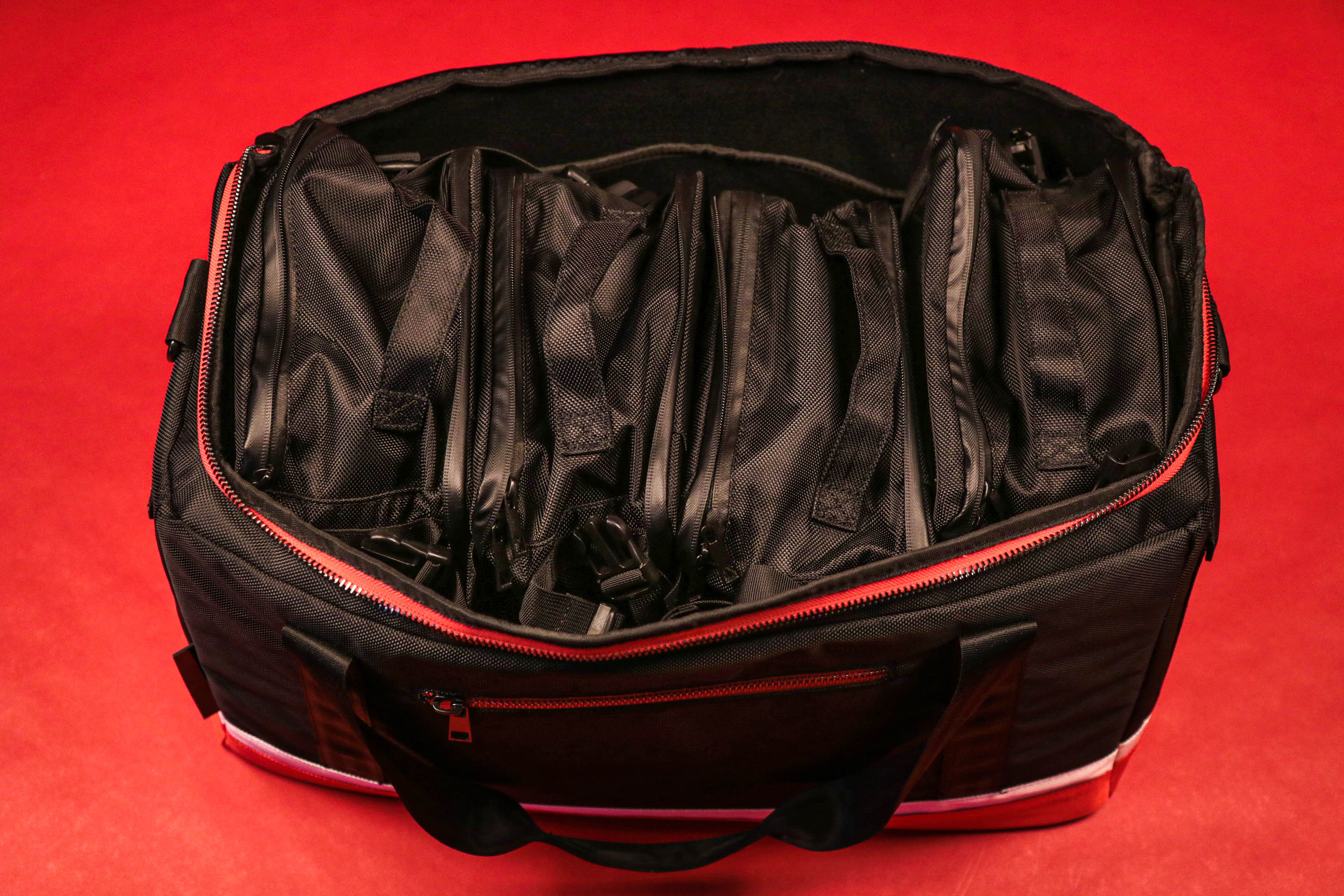 Flight Pack Sneaker Duffle Bag To Match Bred 11s | Sneaker Duffel Travel Bag