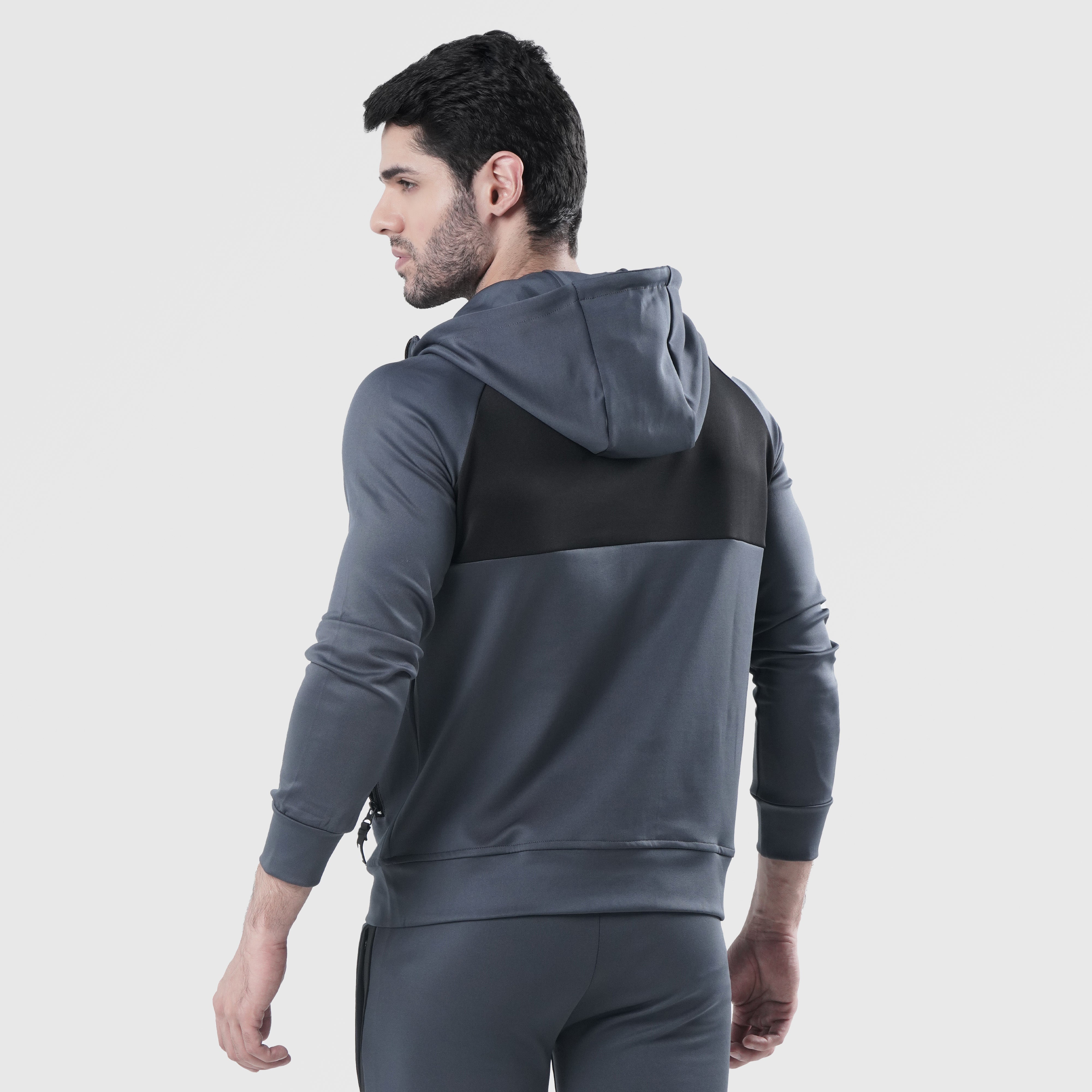 Forbearance Zipper Hoodie (Grey)