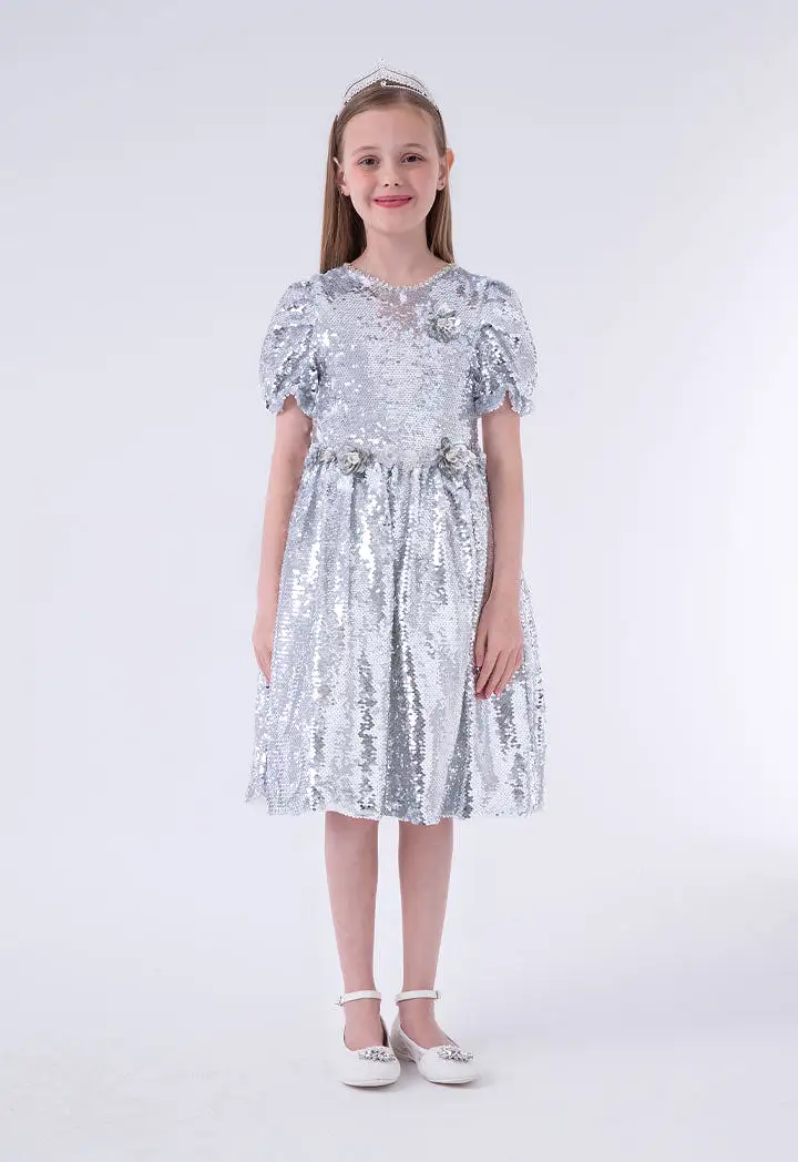 Full Sequins Dress