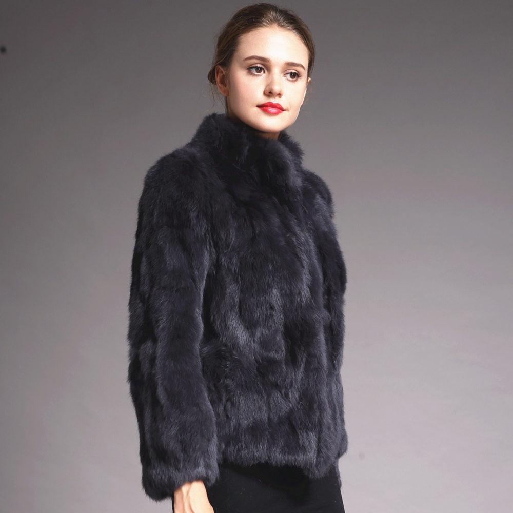 Fur Coat Stand CollarReal Fur Coat