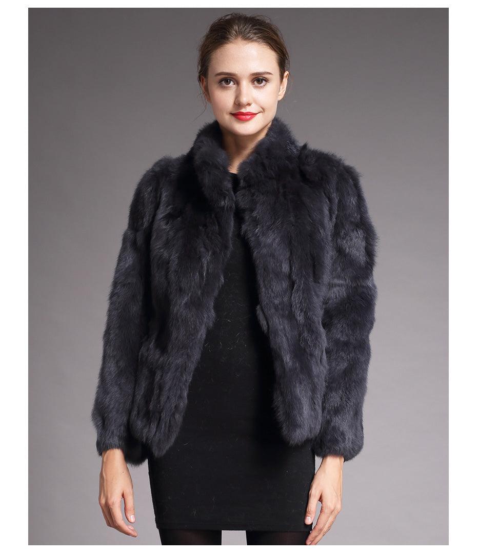 Fur Coat Stand CollarReal Fur Coat