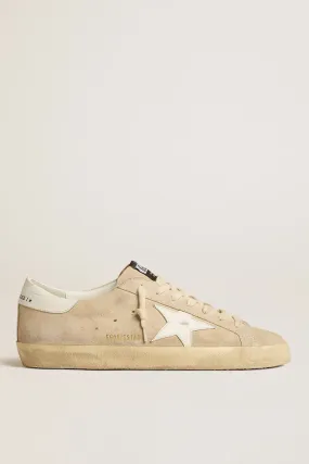 Golden Goose Super-Star Suede Sneaker in Pearl