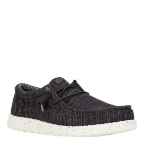 HEYDUDE  MENS WALLY KNIT SLIP ON SNEAKER