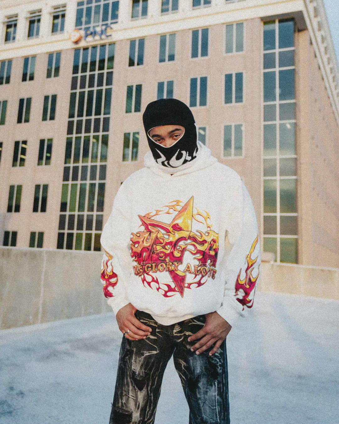 Holy Fire Hoodie (White)