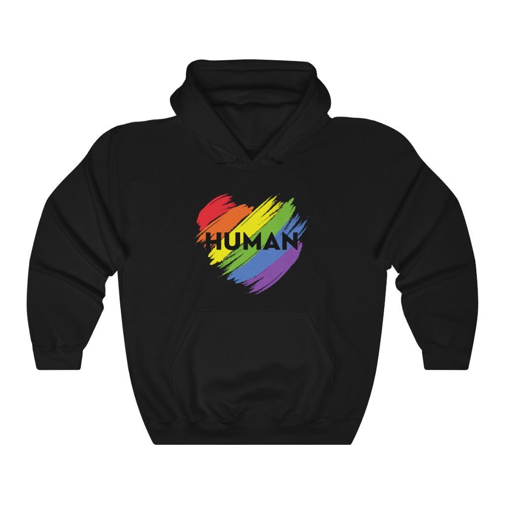 Human Rainbow Heart Hoodie