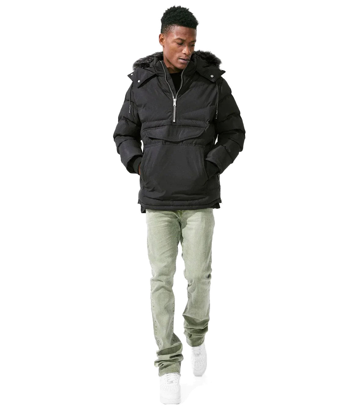 Jordan Craig Anorak Puffer Men's Jacket Black