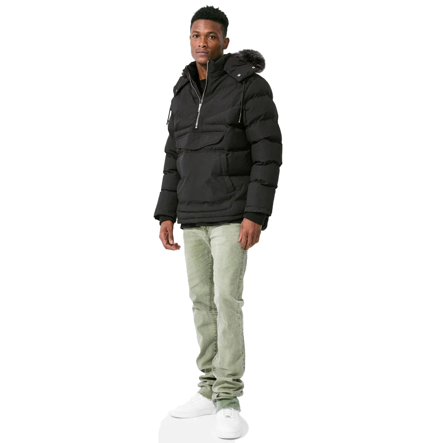 Jordan Craig Anorak Puffer Men's Jacket Black