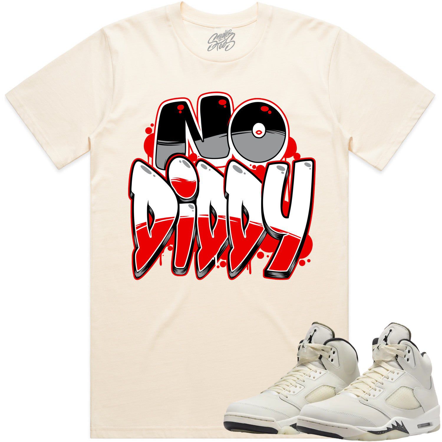 Jordan Retro 5 Sail 5s Shirt to Match - RED NODIDDY