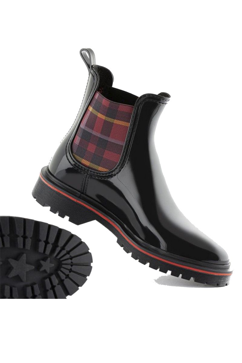 LEMON JELLY - Devana Black with Red Tartan