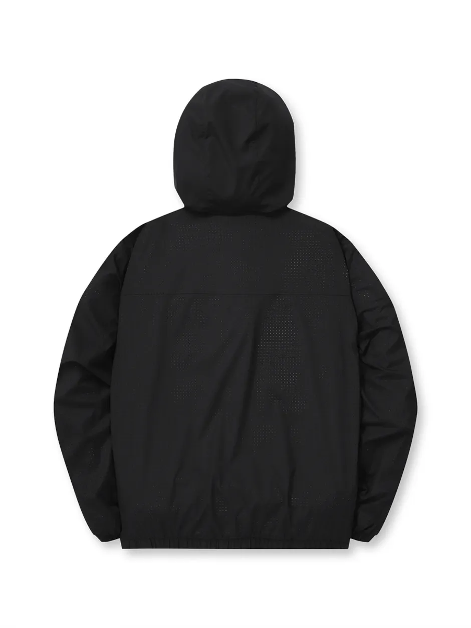 Lightweight Hybrid Windbreaker Black