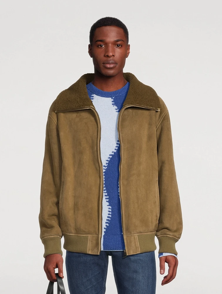 LOEWE Shearling Bomber Jacket