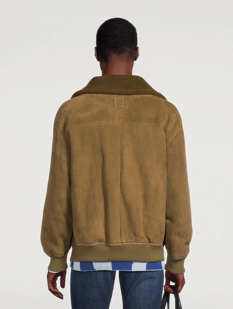 LOEWE Shearling Bomber Jacket