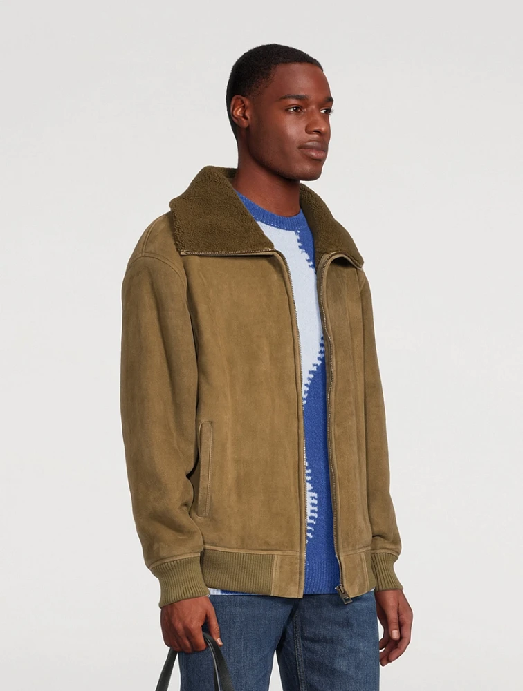 LOEWE Shearling Bomber Jacket