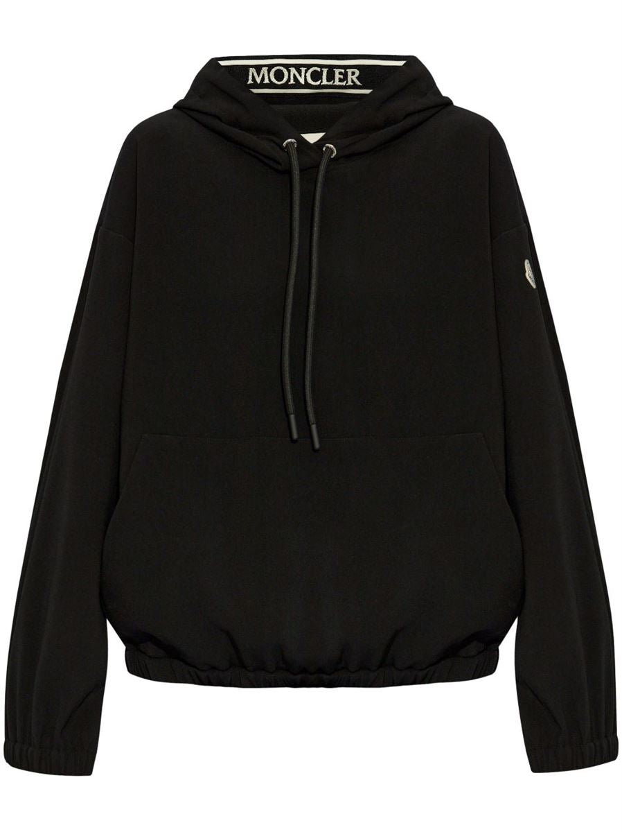 LOGO-APPLIQU DRAWSTRING HOODIE