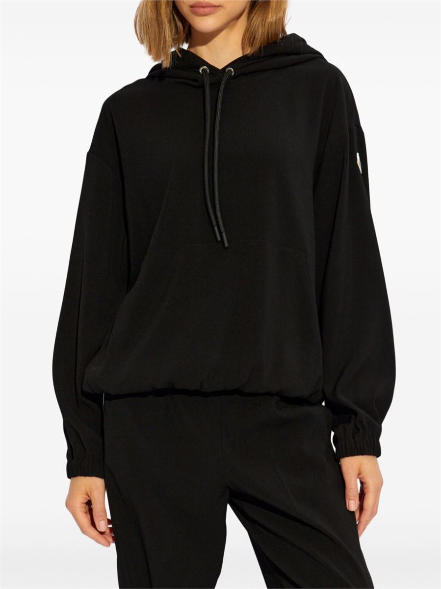 LOGO-APPLIQU DRAWSTRING HOODIE