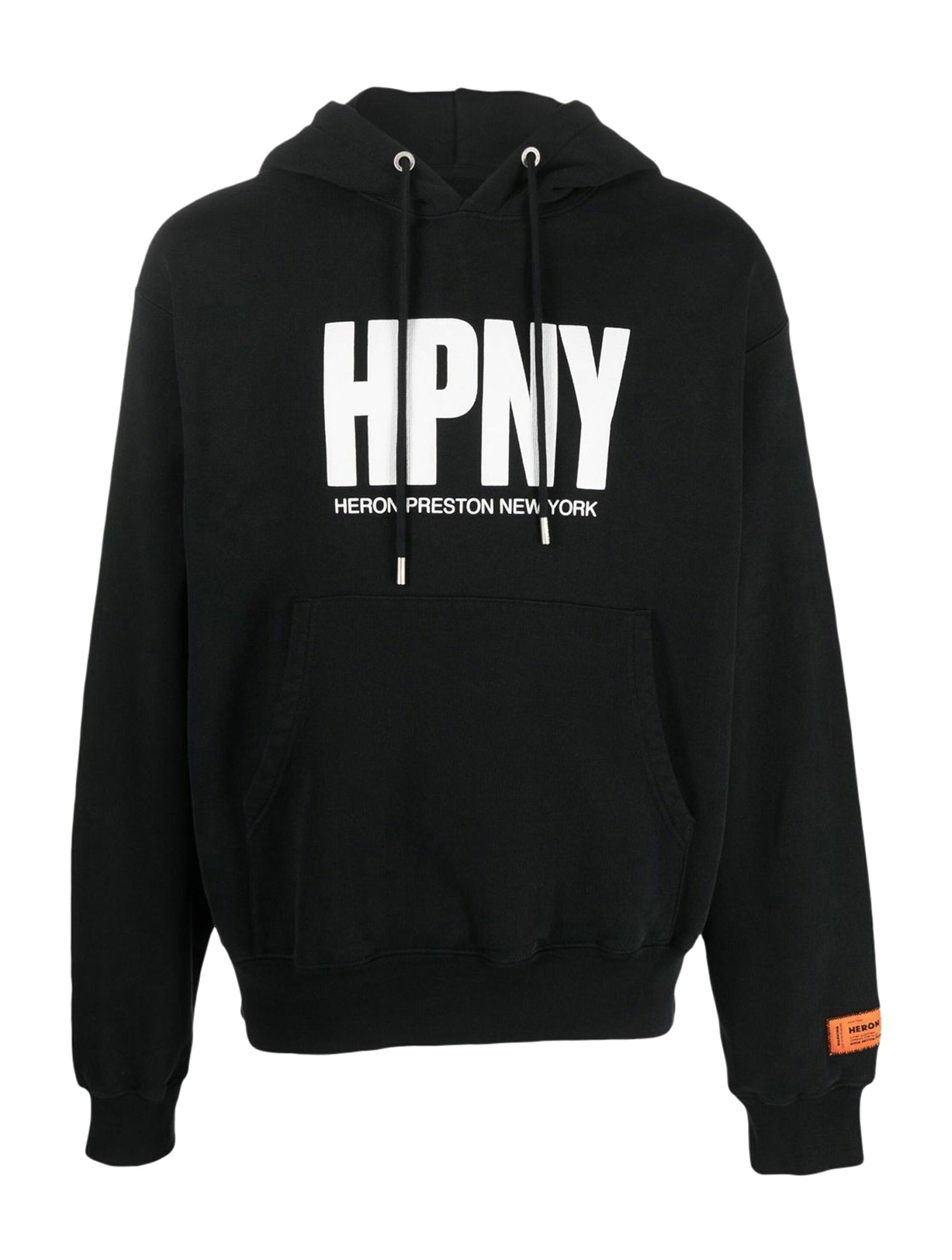 logo-print drawstring hoodie