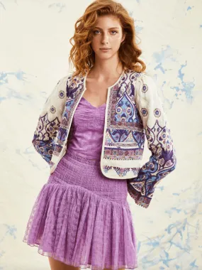 Love the Label Jaelyn Jacket in Delilah Border Print