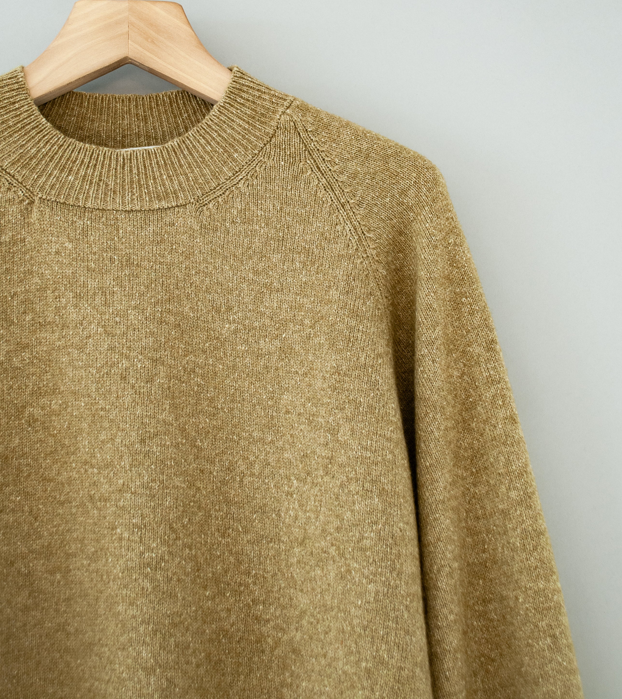 Margaret Howell 'MHL Crew Neck' (Asparagus Wool Cotton)