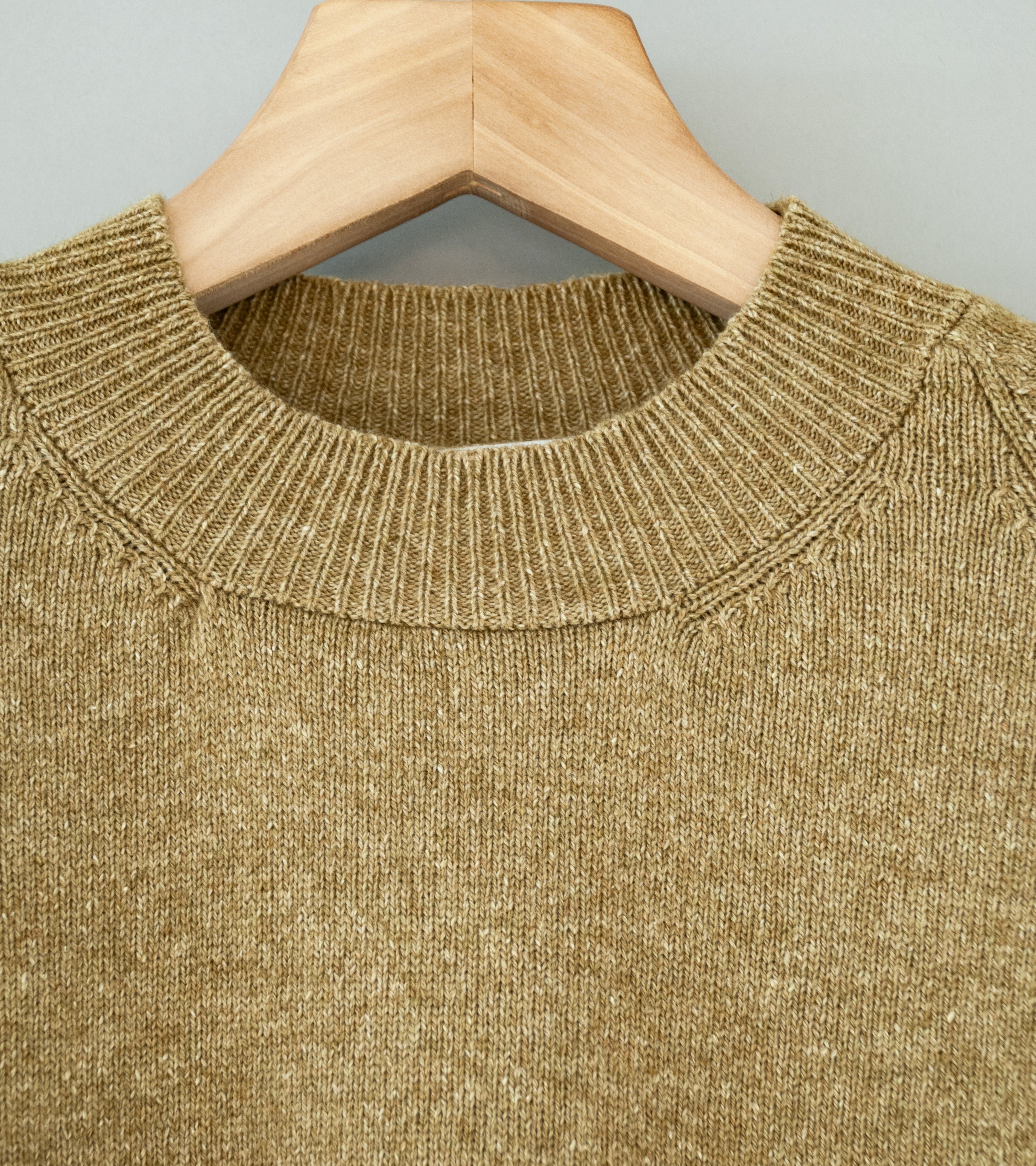 Margaret Howell 'MHL Crew Neck' (Asparagus Wool Cotton)