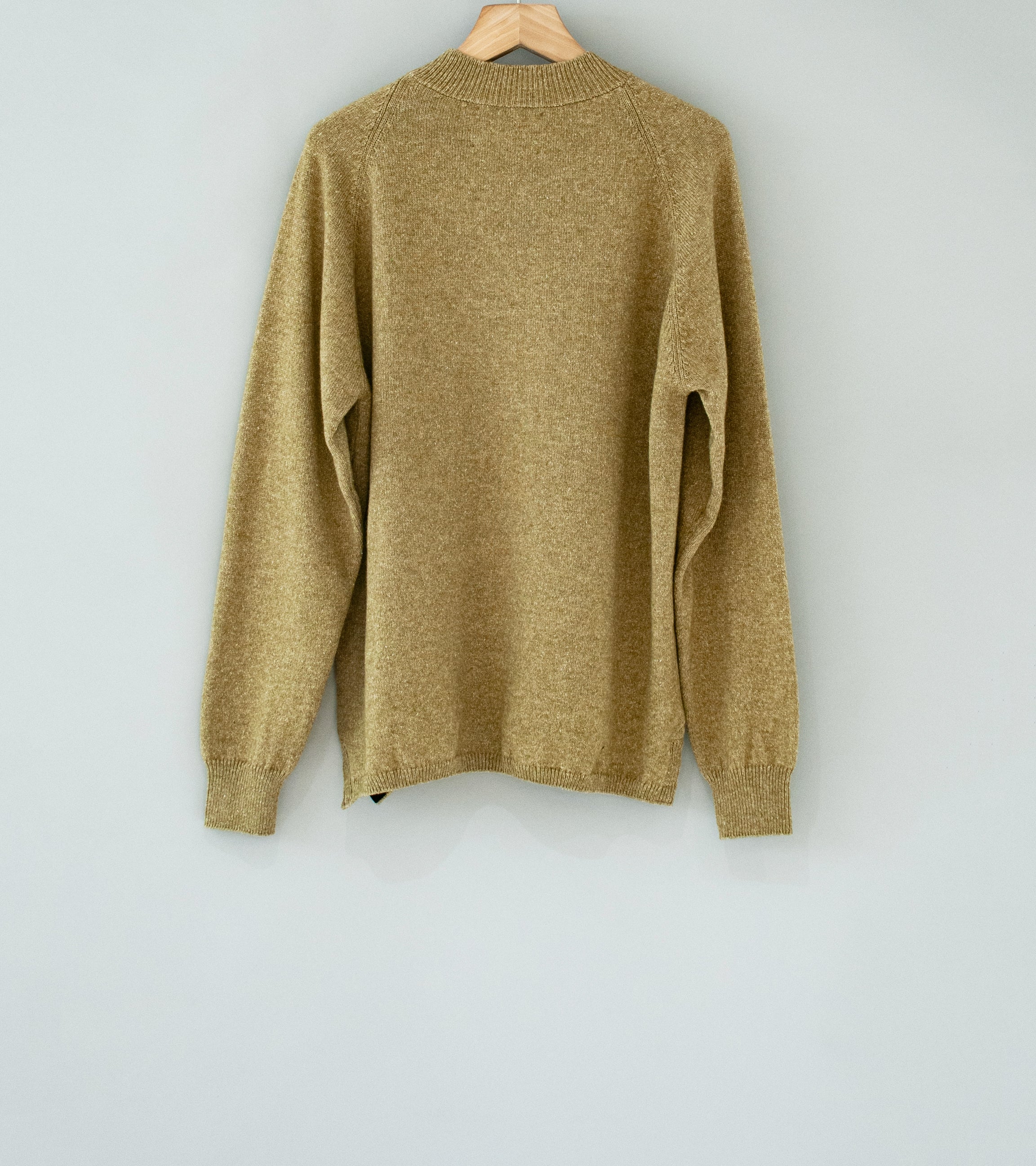 Margaret Howell 'MHL Crew Neck' (Asparagus Wool Cotton)