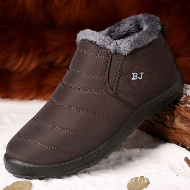 Mbluxy New Fashion  Men Winter Shoes Fur