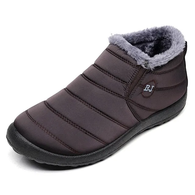 Mbluxy New Fashion  Men Winter Shoes Fur