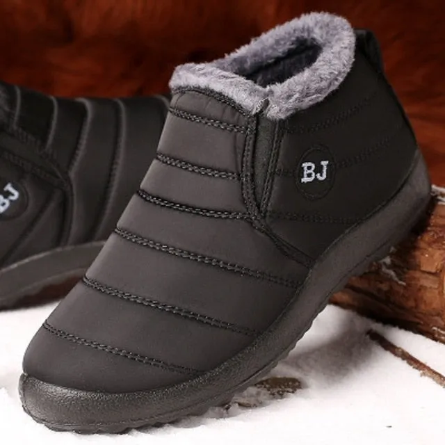 Mbluxy New Fashion  Men Winter Shoes Fur