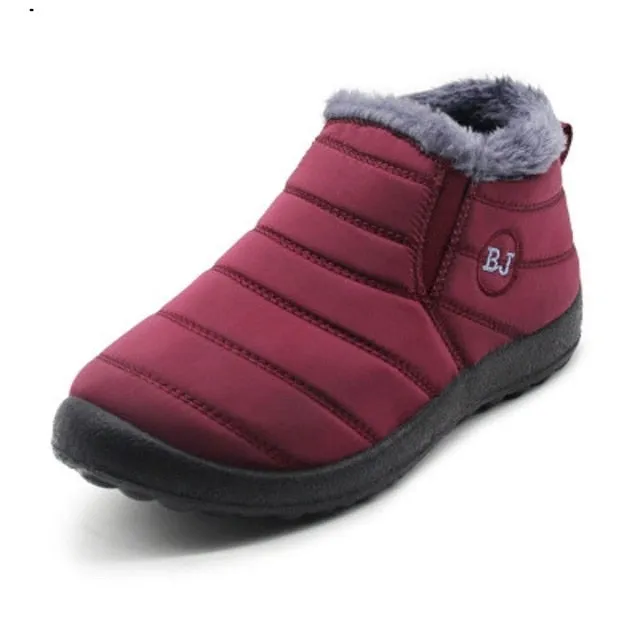 Mbluxy New Fashion  Men Winter Shoes Fur