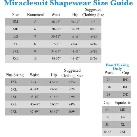 Miraclesuit Shapewear Back Magic Extra Firm Torsette Thigh Slimmer